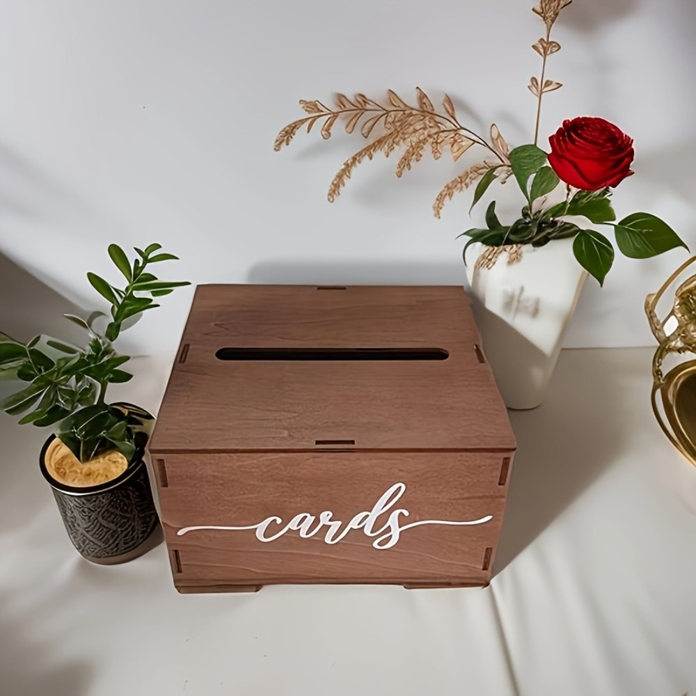 Neue Holz-Hochzeitskarten-Box  – Wedding Card Box Bewertung und Preis