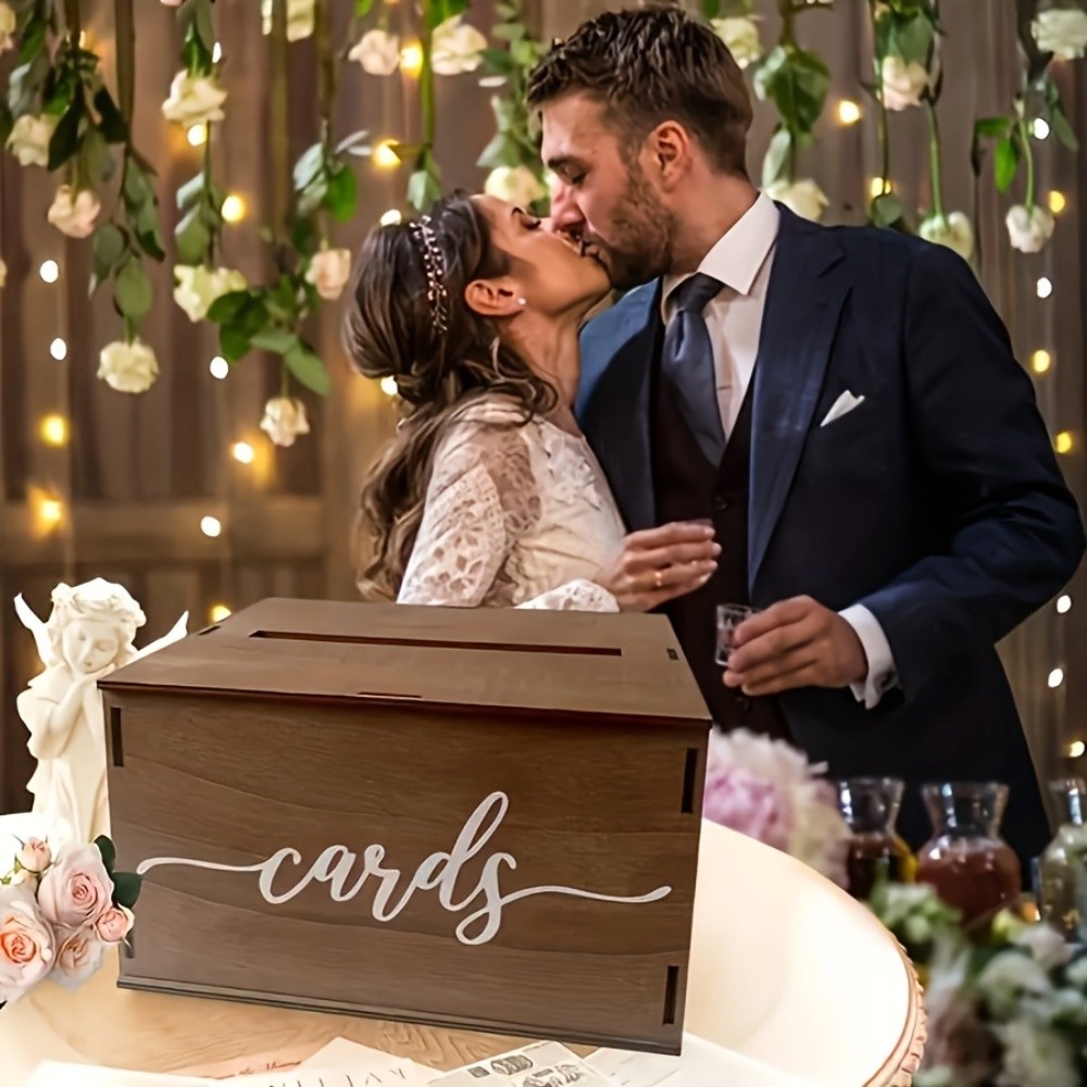 Neue Holz-Hochzeitskarten-Box  – Wedding Card Box Bewertung und Preis