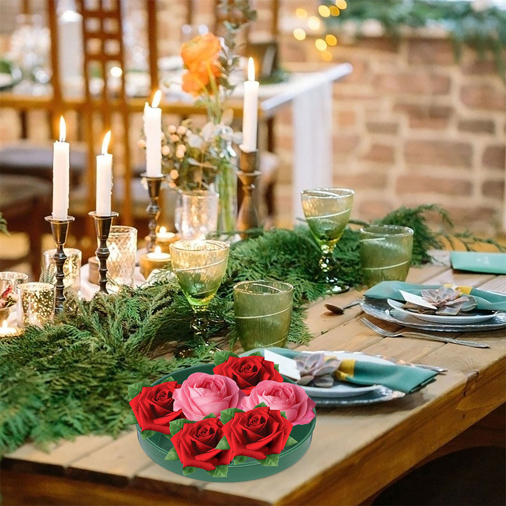 12 Stück Runde Kunststoffschal – Wedding Floral Supply Bewertung und Preis