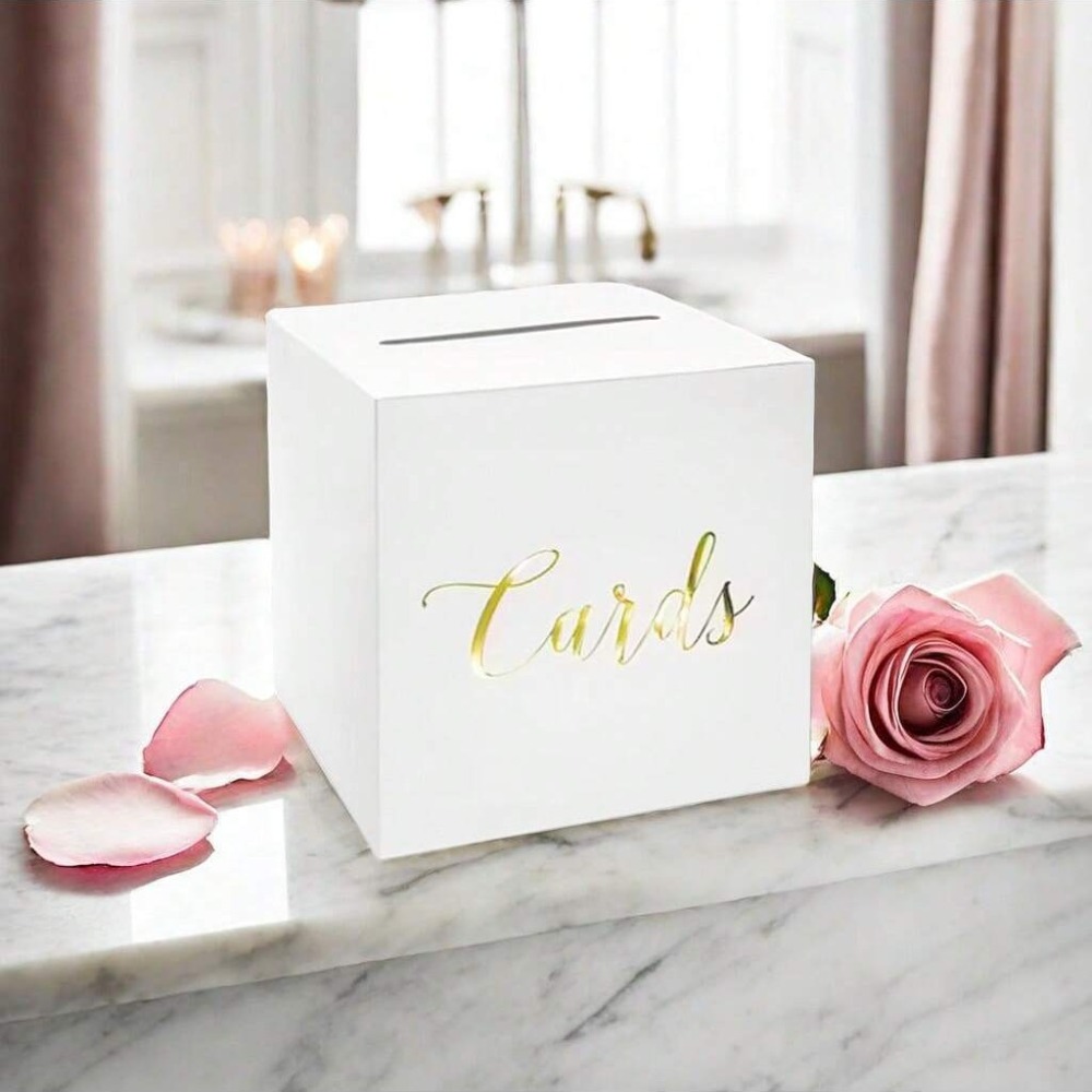Aufbewahrungsbox Weiß Schwarz  – Wedding Card Box Bewertung und Preis