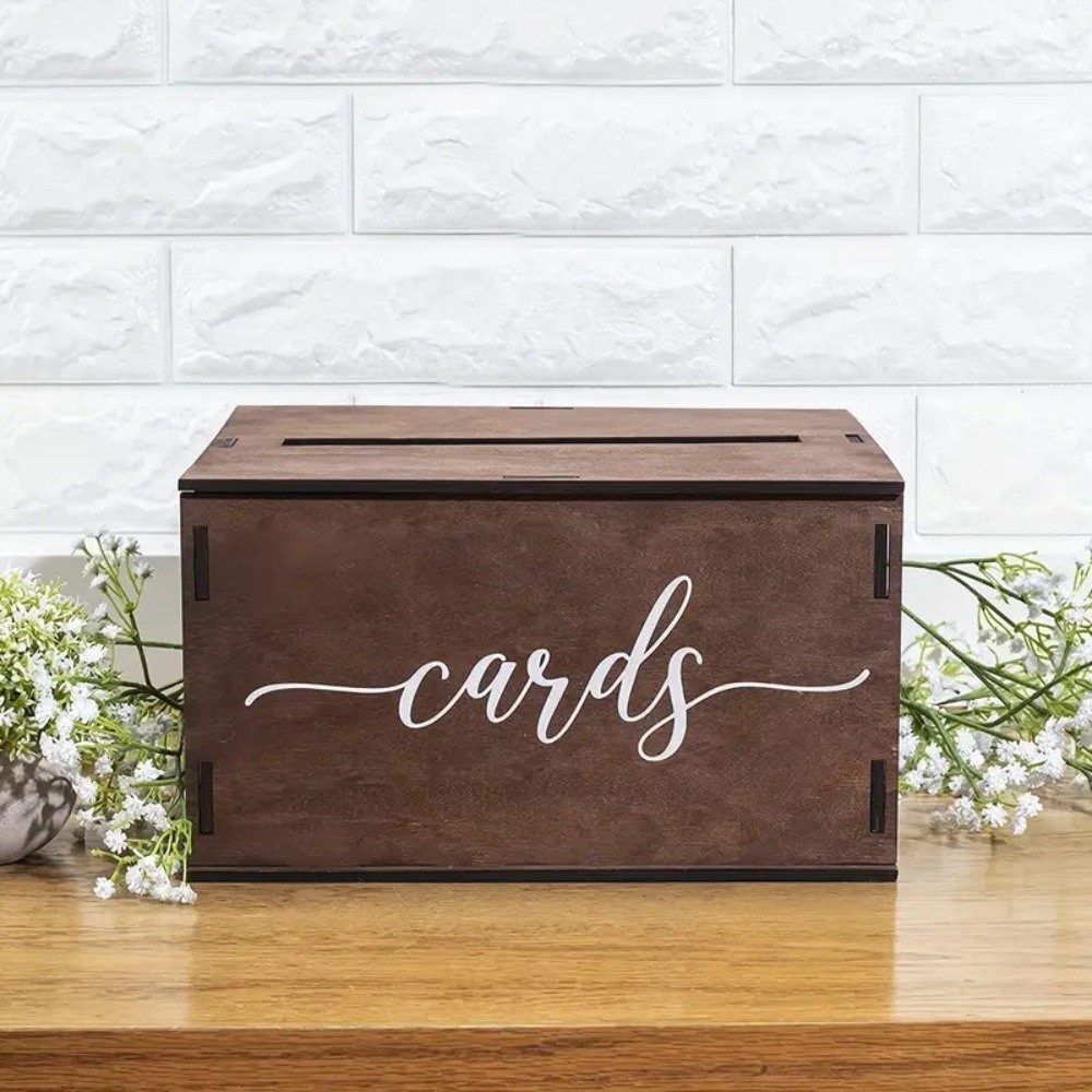 Neue Holz-Hochzeitskarten-Box  – Wedding Card Box Bewertung und Preis