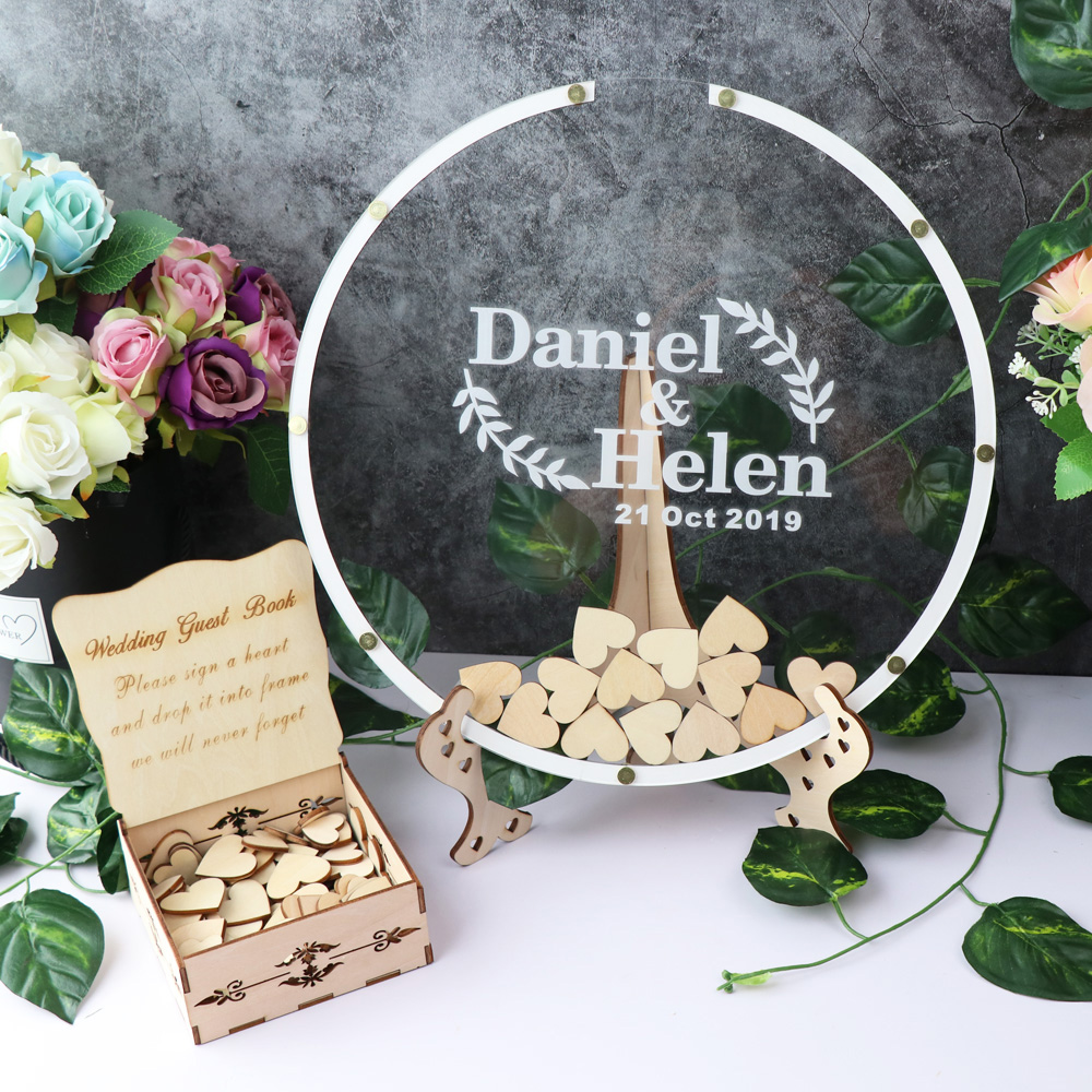 Personal isierte Acryl runde H – Personalized Guest Book Bewertung und Preis