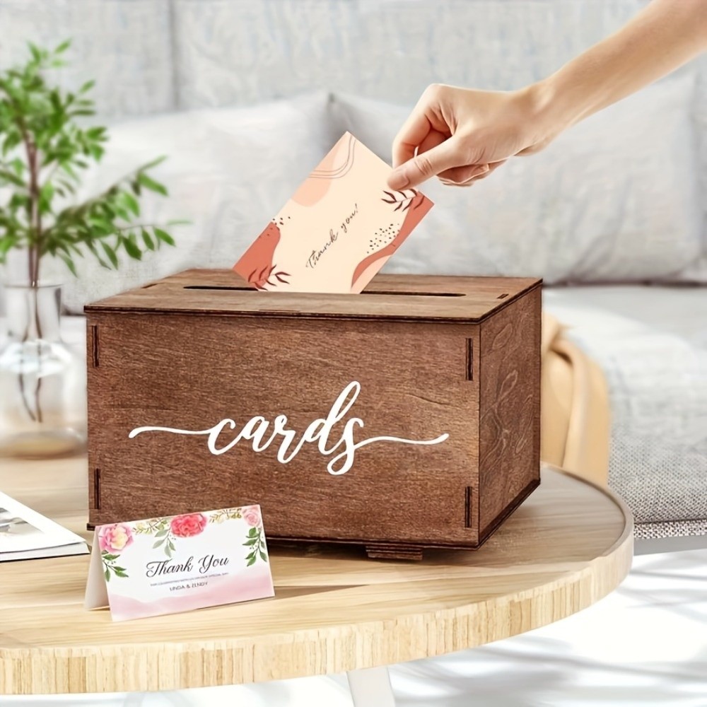 Neue Holz-Hochzeitskarten-Box  – Wedding Card Box Bewertung und Preis