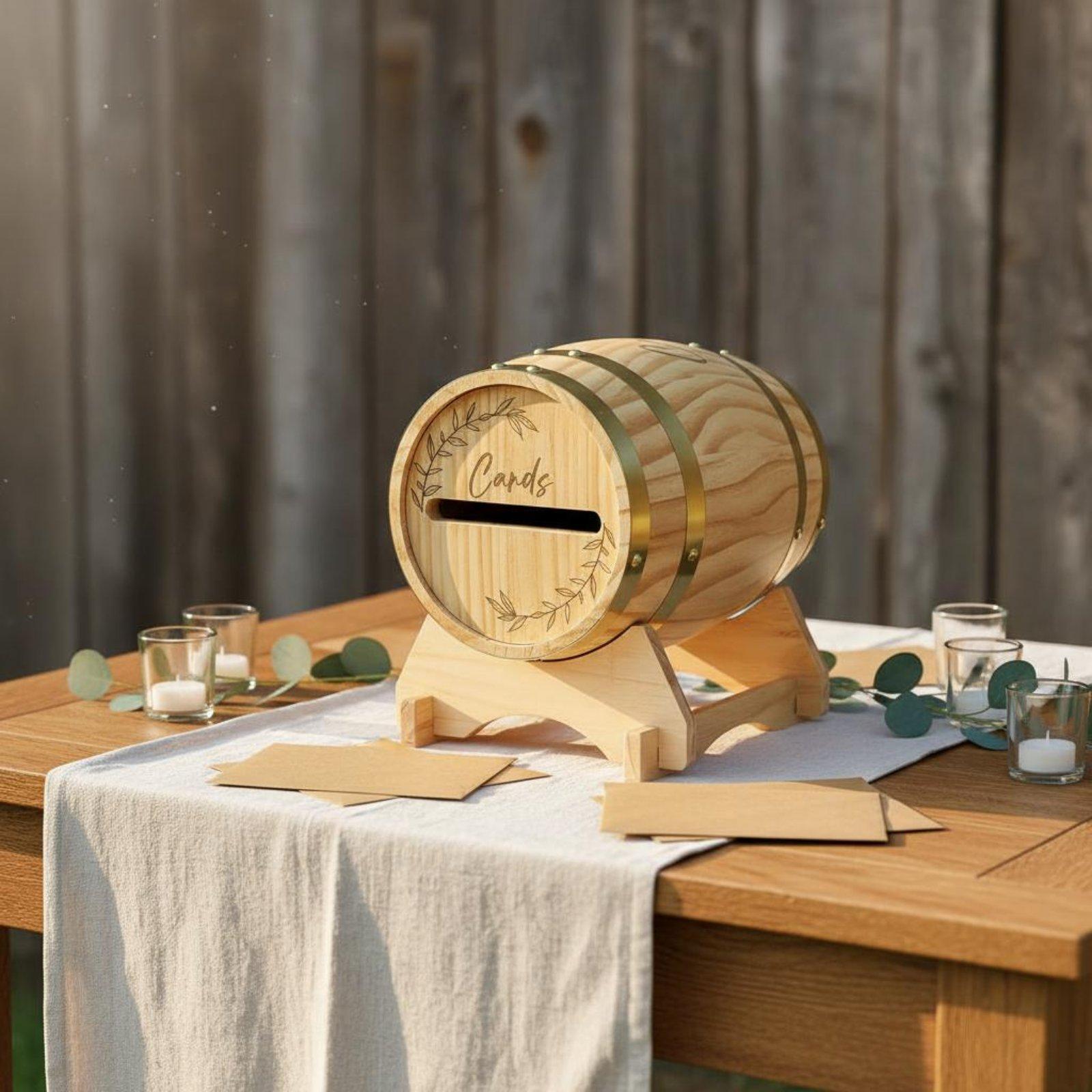 Rustikale Massivholz-Kartenbox – Wedding Card Box Bewertung und Preis